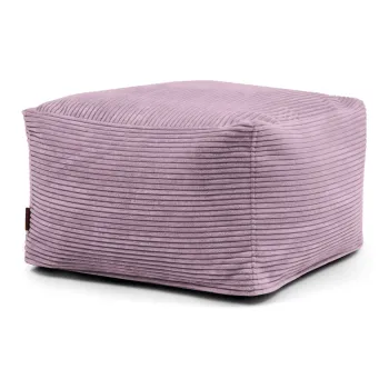 Fotoliu bean bag mov cu tapiterie din catifea reiata Softbox MooG - SLOWDOWN imagine