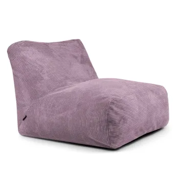 Fotoliu bean bag mov cu tapiterie din catifea reiata Tube 100 - SLOWDOWN imagine