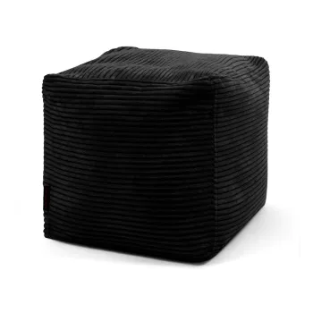 Fotoliu bean bag negru cu tapiterie din catifea reiata Up! MooG - SLOWDOWN imagine