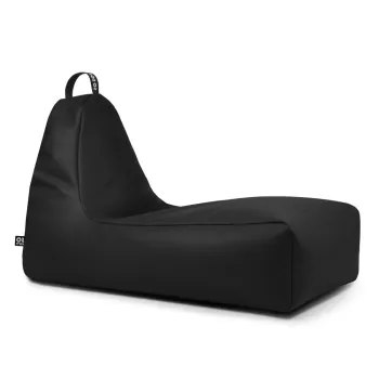 Fotoliu bean bag negru cu tapiterie din imitatie de piele Chill XXL - So Soft? imagine