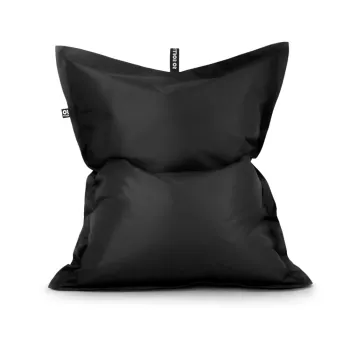 Fotoliu bean bag negru cu tapiterie din imitatie de piele Pad L - So Soft? imagine