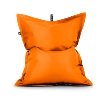 Fotoliu bean bag portocaliu cu tapiterie din imitatie de piele Pad XL - So Soft? imagine