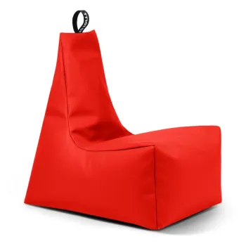 Fotoliu bean bag rosu cu tapiterie din imitatie de piele Icy XL - So Soft? imagine