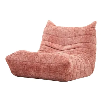 Fotoliu bean bag roz cu tapiE>erie din E>esAfturAbouclA(C) Mask aEURMauro Ferretti imagine