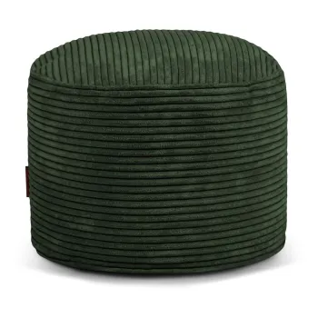 Fotoliu bean bag verde cu tapiterie din catifea reiata Mini - SLOWDOWN imagine