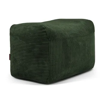 Fotoliu bean bag verde cu tapiterie din catifea reiata Plus 70 Lounge - SLOWDOWN imagine