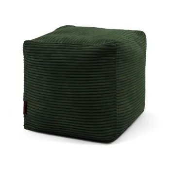 Fotoliu bean bag verde cu tapiterie din catifea reiata Up! MooG - SLOWDOWN imagine