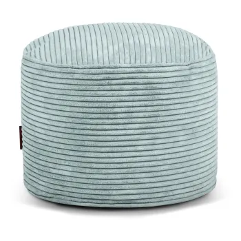 Fotoliu bean bag verde menta cu tapiterie din catifea reiata Mini - SLOWDOWN imagine