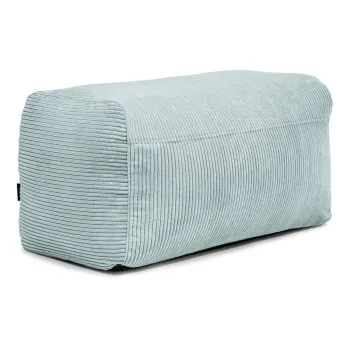 Fotoliu bean bag verde menta cu tapiterie din catifea reiata Plus 100 Lounge - SLOWDOWN imagine