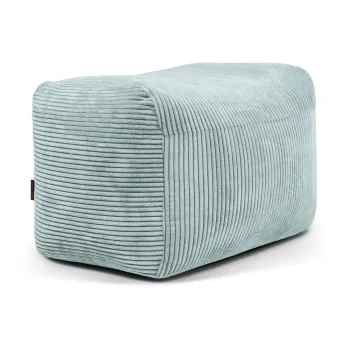 Fotoliu bean bag verde menta cu tapiterie din catifea reiata Plus 70 Lounge - SLOWDOWN imagine