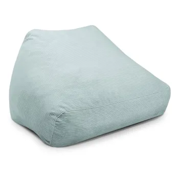 Fotoliu bean bag verde menta cu tapiterie din catifea reiata Sofa Snug - SLOWDOWN imagine