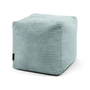 Fotoliu bean bag verde menta cu tapiterie din catifea reiata Up! MooG - SLOWDOWN imagine