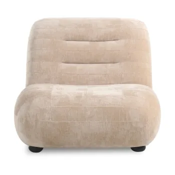 Fotoliu bej cu tapiterie din catifea Wyatt - Dutchbone imagine