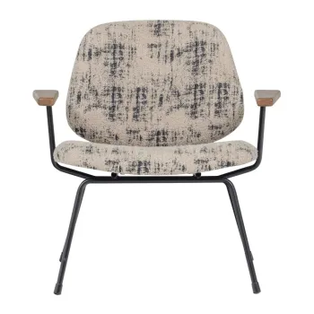 Fotoliu bej cu tapiterie din chenille Aure - WOOOD imagine