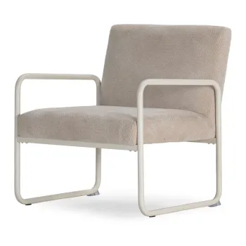 Fotoliu bej cu tapiterie din chenille Vince - MOME imagine