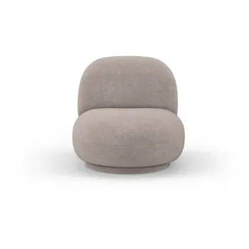 Fotoliu bej cu tapiterie din stofa boucle Chuck - Micadoni Home imagine