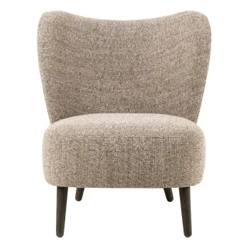 Fotoliu bej cu tapiterie din tesatura boucle Elmont - Actona imagine