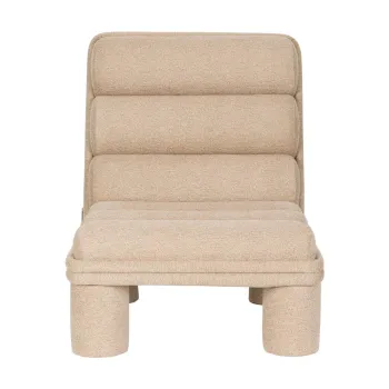 Fotoliu bej cu tapiterie din tesatura boucle Fern - Dutchbone imagine