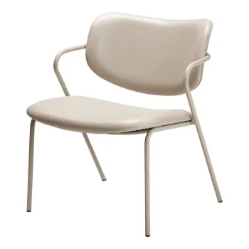 Fotoliu bej din imitatie de piele Zed - DAN-FORM Denmark imagine