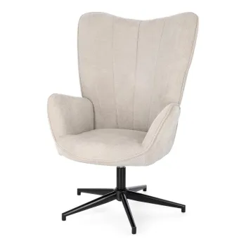 Fotoliu bej pivotant Inas - Bizzotto imagine