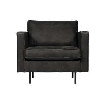 Fotoliu BePureHome Rodeo, negru imagine