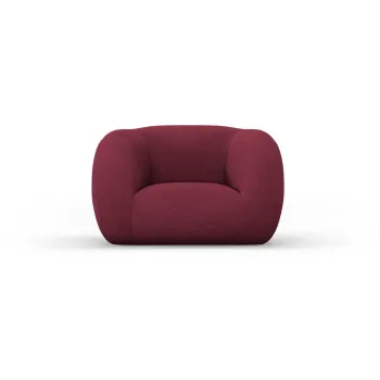 Fotoliu burgundy cu tapiterie din stofa boucle Essen - Cosmopolitan Design imagine