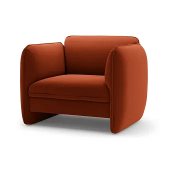 Fotoliu cAfrAfmiziu cu tapiE>erie din catifea Georgia aEURMicadoni imagine