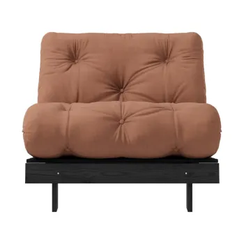 Fotoliu caramiziu Roots Black Night - Karup Design imagine