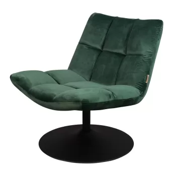 Fotoliu catifea Dutchbone Bar, verde imagine