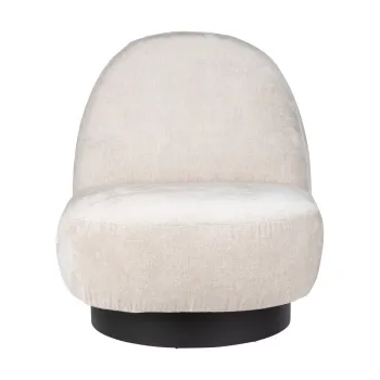 Fotoliu crem cu tapiterie din catifea Eden - Zuiver imagine