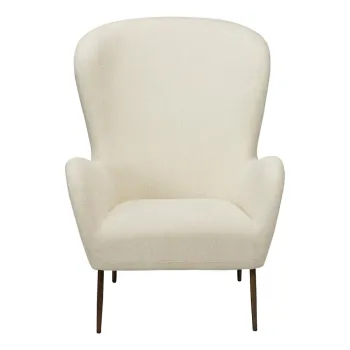 Fotoliu crem cu tapiterie din tesatura boucle Glam - DAN-FORM Denmark imagine