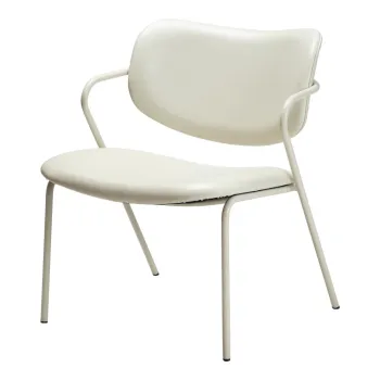 Fotoliu crem din imitatie de piele Zed - DAN-FORM Denmark imagine