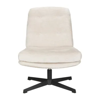 Fotoliu crem pivotant Kai - White Label imagine