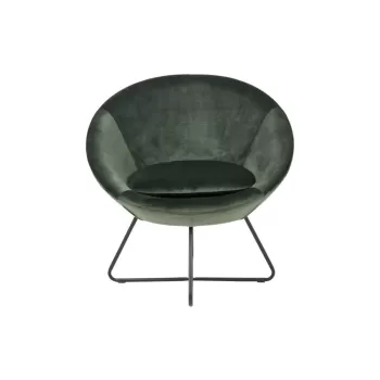 Fotoliu cu husa din catifea Actona Center, verde imagine