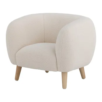 Fotoliu de copii alb Cade - Bloomingville Mini imagine