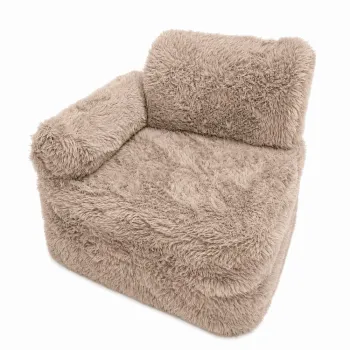 Fotoliu de copii in culoare naturala deschisa Mammoth - Meowbaby imagine