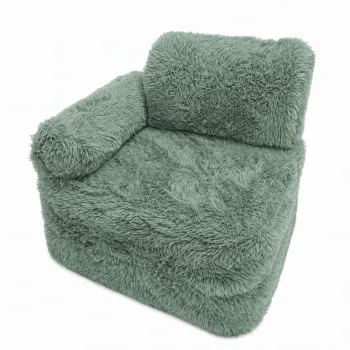 Fotoliu de copii verde salvie Mammoth - Meowbaby imagine