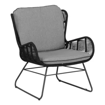 Fotoliu de gradina Exotan Grace, negru imagine