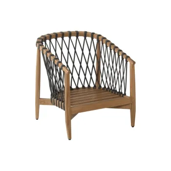 Fotoliu de gradina in culoare naturala din lemn masiv Bora Bora - Hartman imagine