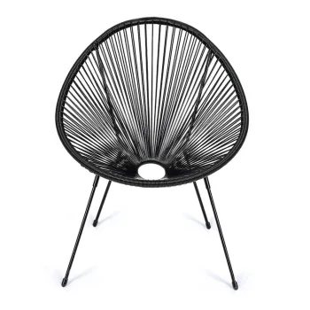 Fotoliu de gradina negru din metal/din plastic Avocado Comfort - Bonami Selection imagine