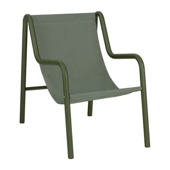 Fotoliu de gradina verde din metal Nokk - noo.ma imagine
