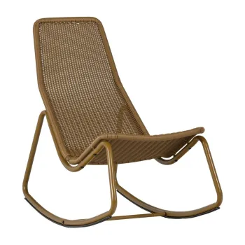 Fotoliu de grAfdinAgalben ocru din ratan artificial Tom aEURWOOOD imagine