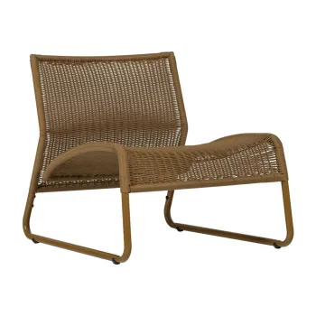 Fotoliu de grAfdinAgalben ocru din ratan artificial West aEURWOOOD imagine