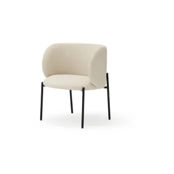 Fotoliu din imitatie de piele alb Mogi - Teulat imagine