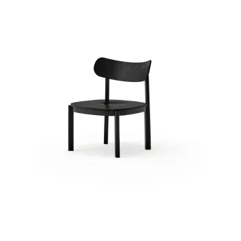 Fotoliu dining negru in decor frasin Nara - Teulat imagine