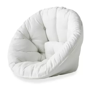 Fotoliu extensibil adecvat pentru exterior Karup Design Design OUT(TM) Nido White, alb imagine