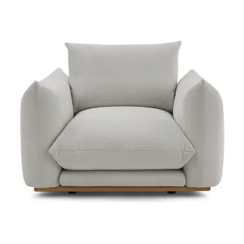 Fotoliu gri deschis Ernest - Bobochic Paris imagine