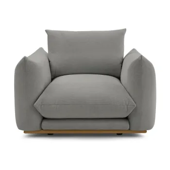 Fotoliu gri Ernest - Bobochic Paris imagine