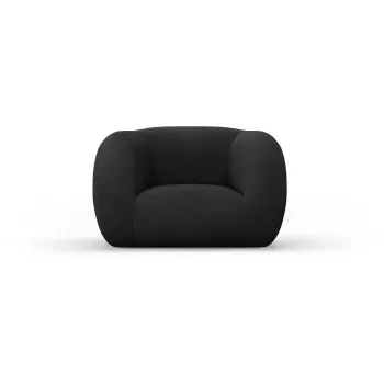 Fotoliu gri inchis cu tapiterie din stofa boucle Essen - Cosmopolitan Design imagine