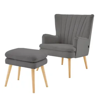 Fotoliu gri Zenia - Storaa imagine